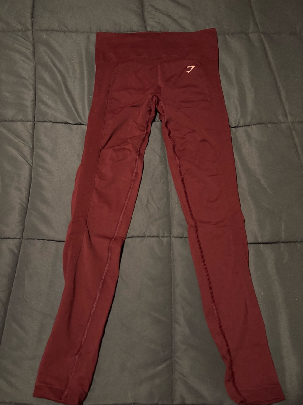 Gymshark Size Medium Maroon High-Waist Leggings - Women’s Active Leggings